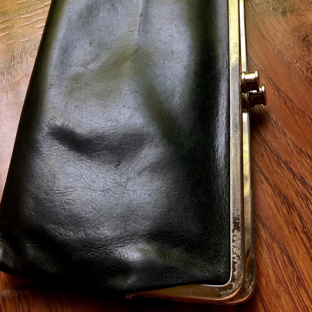 Hobo Black Leather Wallet - The Lauren